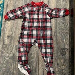 Stewart Plaid baby Christmas pjs